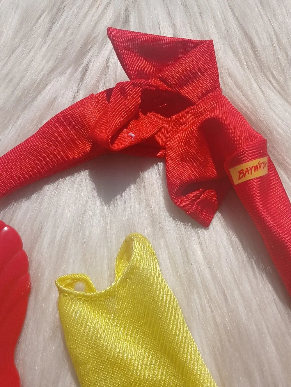 Baywatch Barbie Red Jacket Vintage 90s Doll Clothing Clothes Yellow Swimsuit